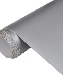 vidaXL Car Film Matt Silver 200 x 152 cm Waterproof Bubble Free