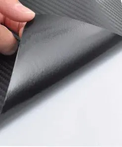 vidaXL Carbon Fiber Vinyl Car Film 3D Black 152 x 500 cm