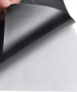 vidaXL Carbon Fiber Vinyl Car Film 4D Black 152 x 200 cm