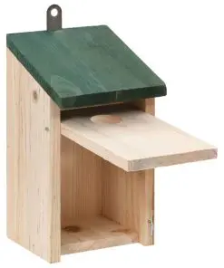 Bird House Nesting Box Wood 4 pcs