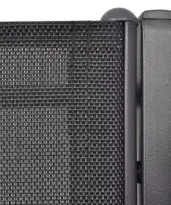 vidaXL 2 Seater Garden Bench 131 cm Steel and Textilene Black