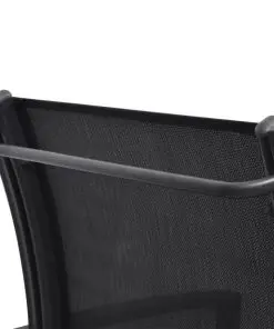 vidaXL 2 Seater Garden Bench 131 cm Steel and Textilene Black