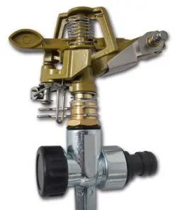 vidaXL Impulse Sprinklers Garden Watering Zinc Metal Spike 2 pcs