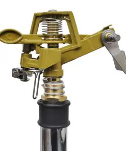vidaXL Impulse Sprinkler Garden Watering Zinc on Tripod Base