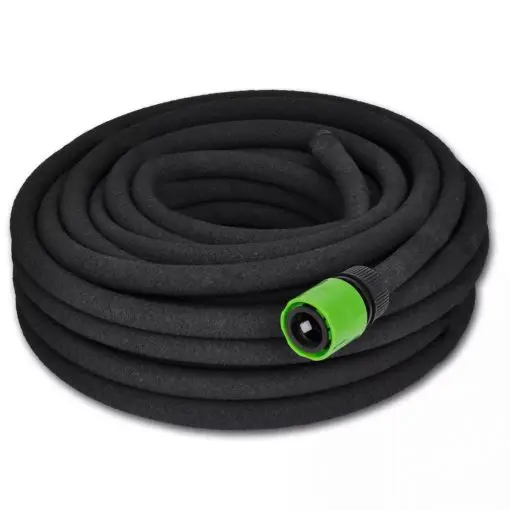 vidaXL Soaker Hose Watering & Irrigation Garden 1/2″ Connector 50 m