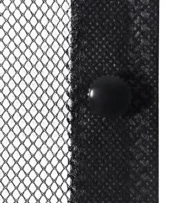 vidaXL Insect Door Curtain 210 x 100 cm 2 pcs Magnet Black