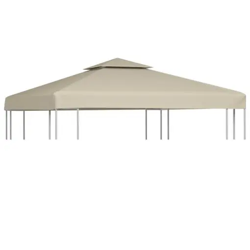 Water-proof Gazebo Cover Canopy Replacement 310 g / m² Beige 3 x 3 m