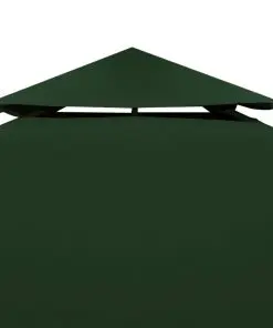 Water-proof Gazebo Cover Canopy 310 g / m² Green 3 x 3 m