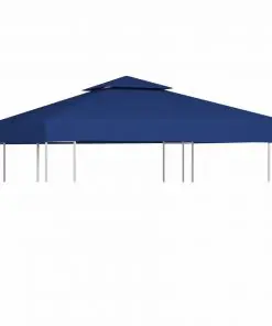 Water-proof Gazebo Cover Canopy 310 g / m² Dark Blue 3 x 3 m