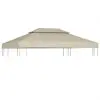 Water-proof Gazebo Cover Canopy Replacement 310 g / m² Beige 3 x 4 m