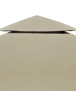 Water-proof Gazebo Cover Canopy Replacement 310 g / m² Beige 3 x 4 m