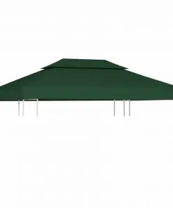 Water-proof Gazebo Cover Canopy 310 g / m² Green 3 x 4 m