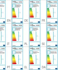 Ceiling Lamp with Glass Shades on Waving Rail for 3 E14 Bulb