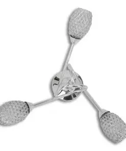 Ceiling Lamp with White Acrylic Crystal Shades for 3 G9 Bulb