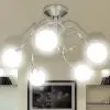 Ceiling Lamp with Round Glass Shades for 5 G9 Bulbs