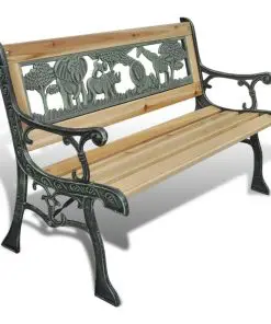 vidaXL Children Garden Bench 84 cm Wood