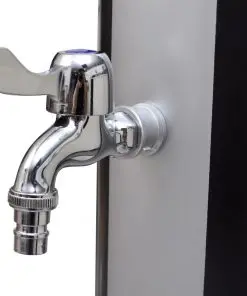 vidaXL Outdoor Solar Shower with Shower Head and Faucet 35 L