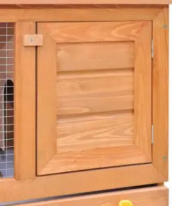 Outdoor Rabbit Hutch Small Animal House Pet Cage 1 Door Wood