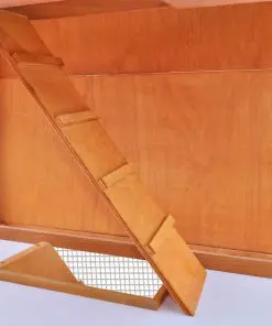 Outdoor Rabbit Hutch Small Animal House Pet Cage 3 Layers Wood