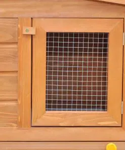 Large Rabbit Hutch Small Animal House Pet Cage with Roofs Wood