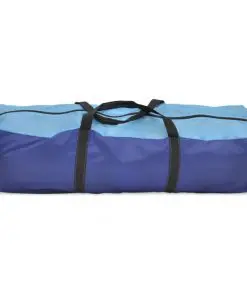 Camping Tent 6 Persons Navy Blue/Light Blue