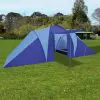 Camping Tent 6 Persons Navy Blue/Light Blue Camping Tent 6 Persons Navy Blue/Light Blue