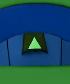 Camping Tent 4 Persons Navy Blue/Green