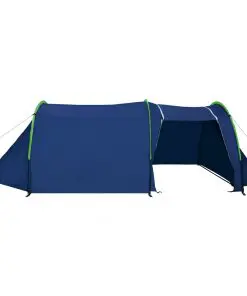 Camping Tent 4 Persons Navy Blue/Green