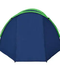 Camping Tent 4 Persons Navy Blue/Green