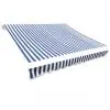 vidaXL Awning Top Sunshade Canvas Blue & White 4 x 3 m vidaXL Awning Top Sunshade Canvas Blue & White 4 x 3 m