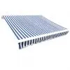 vidaXL Awning Top Sunshade Canvas Blue & White 6x3m vidaXL Awning Top Sunshade Canvas Blue & White 6x3m