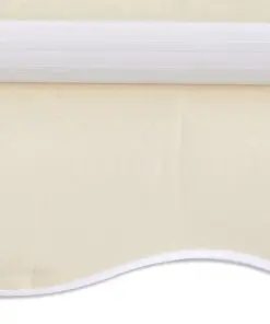 vidaXL Awning Top Sunshade Canvas Cream 3×2.5m