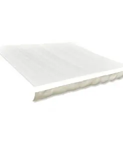 vidaXL Awning Top Sunshade Canvas Cream 4 x 3 m