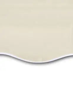 vidaXL Awning Top Sunshade Canvas Cream 4 x 3 m