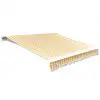 vidaXL Awning Top Sunshade Canvas Sunflower Yellow & White 3 x 2.5 m vidaXL Awning Top Sunshade Canvas Sunflower Yellow & White 3 x 2.5 m