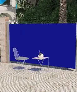 Patio Terrace Side Awning 160 x 300 cm Blue