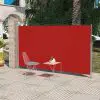 Patio Terrace Side Awning 160 x 300 cm Red Patio Terrace Side Awning 160 x 300 cm Red