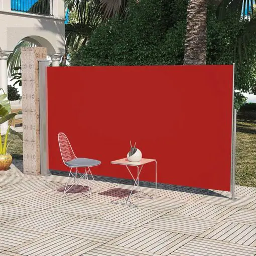 Patio Terrace Side Awning 160 x 300 cm Red