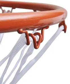vidaXL Basketball Goal Hoop Set Rim with Net Orange