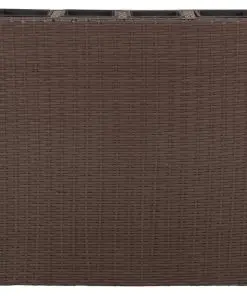 Garden Rectangle Rattan Planter Set Brown