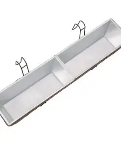 Balcony Trapezoid Rattan Planter Set 80 cm 2 pcs Brown