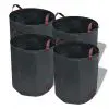 vidaXL Garden Waste Bag Dark Green 4 pcs 120 L 150 g/sqm