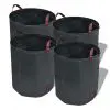 vidaXL Garden Waste Bag Dark Green 4 pcs 272 L 150 g/sqm vidaXL Garden Waste Bag Dark Green 4 pcs 272 L 150 g/sqm