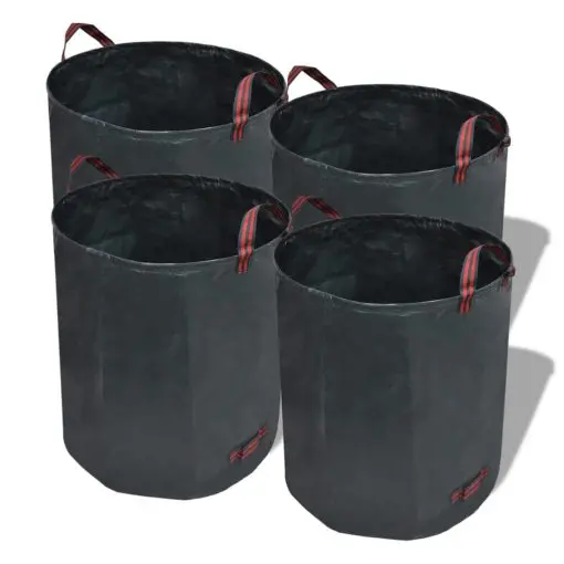 vidaXL Garden Waste Bag Dark Green 4 pcs 272 L 150 g/sqm