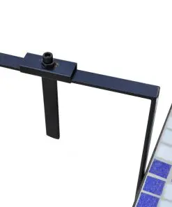 vidaXL Hanging Balcony Table Blue and White Mosaic