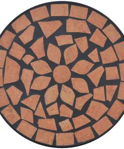 Mosaic Side Table Plant Table Terracotta