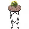 Mosaic Side Table Plant Table Terracotta