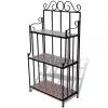 vidaXL Mosaic Plant Stand Terracotta