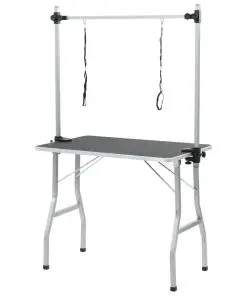 vidaXL Bath Grooming Table for Dogs 2 Loops