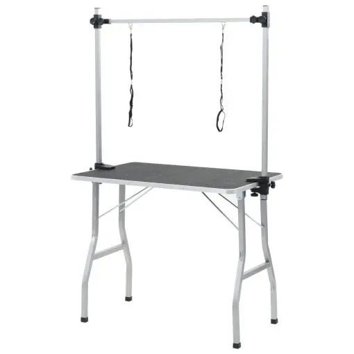vidaXL Bath Grooming Table for Dogs 2 Loops